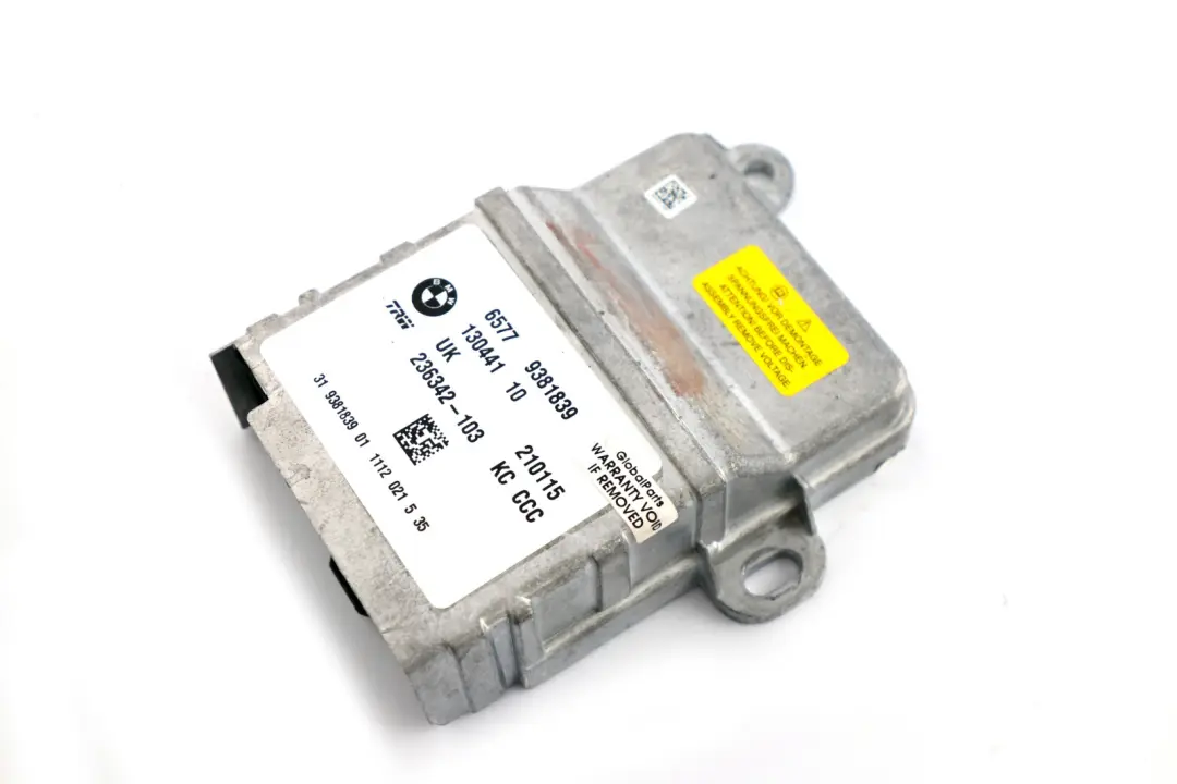 Mini F54 F55 F56 F60 Control Unit Airbag Module ECU NO CRASH DATA - SKU 9381839 - Part number 9381839