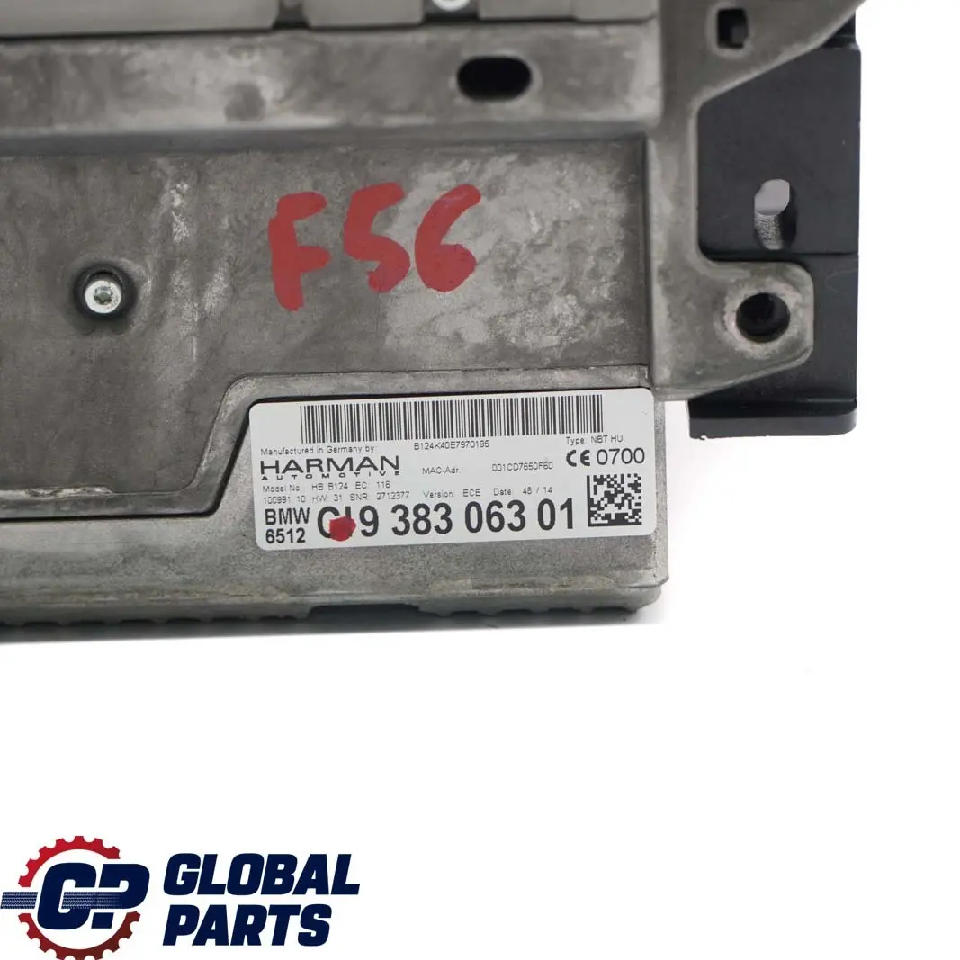 Navigation DAB Autoradio Multimedia Haupteinheit für Mini F55 F56 mit Teilenummer 9365758 Mini F55 F56 Navigation DAB Autoradio Multimedia Haupteinheit - SKU 9383063 - Teilenummer 9365758