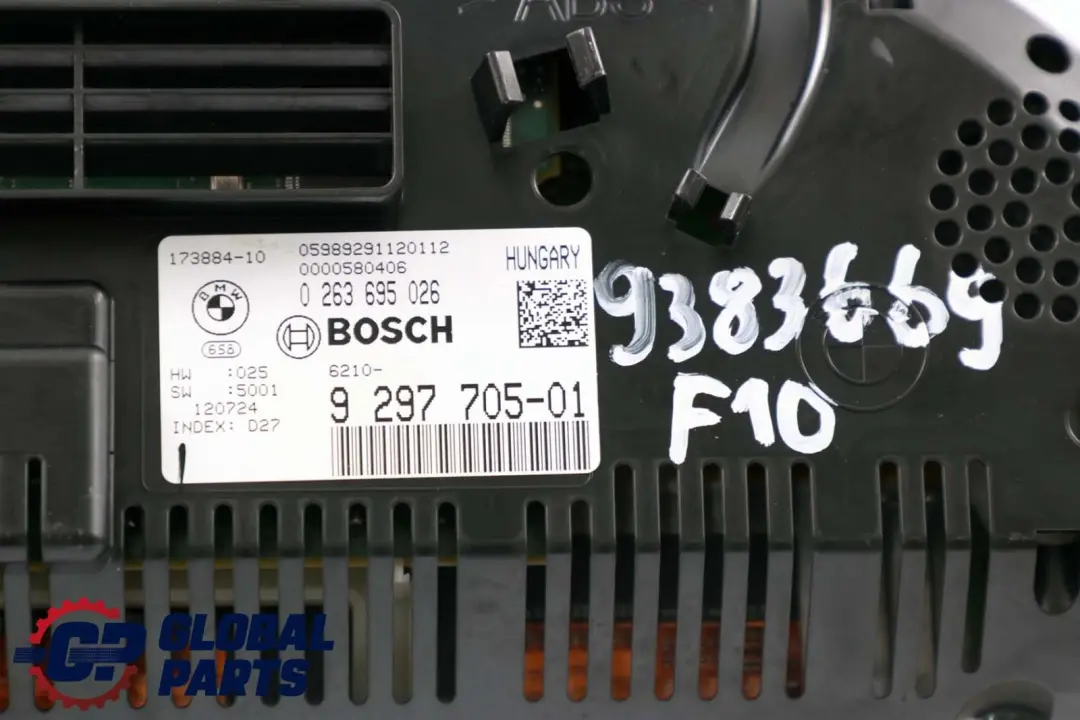 Instrument Cluster Speedo Clocks Automatic 9297705 to BMW 5 7 Series F01 F02 F10 with Part number 9383669 BMW 5 7 Series F01 F02 F10 Instrument Cluster Speedo Clocks Automatic 9297705 - SKU 9383669 - Part number 9383669