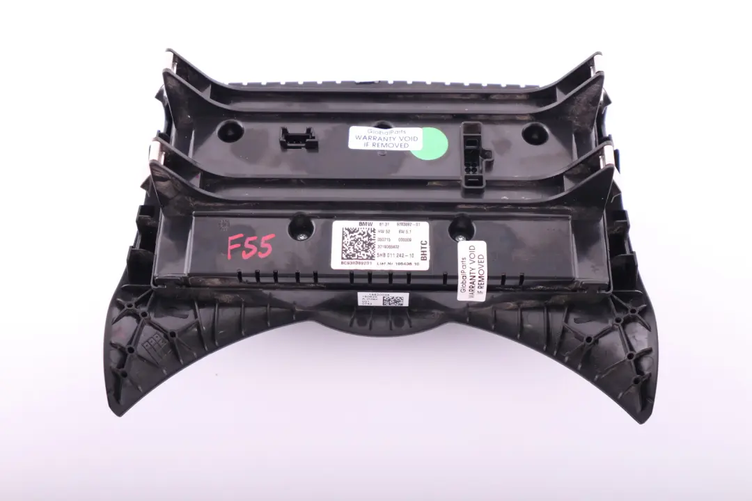 Aire Acondicionado Calentador Control Interruptor para Mini Cooper F55 F56 con número de pieza 9383892 Mini Cooper F55 F56 Aire Acondicionado Calentador Control Interruptor - SKU 9383892 - Número de pieza 9383892