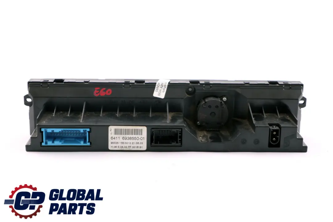 Control Unit Panel Automatic Air Conditioning A/C High to BMW 5 Series E60 E61 with Part number 6944020 BMW 5 Series E60 E61 Control Unit Panel Automatic Air Conditioning A/C High - SKU 6938550 - Part number 6944020