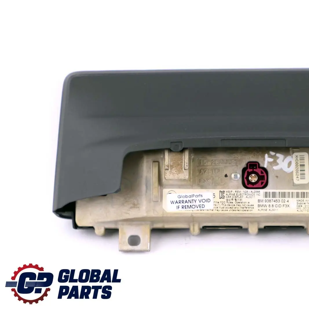  Display Screen BMW F30 F31 F32 F33 On-board Navigation Monitor 8,8" - SKU 9387453 - Part number 9387453