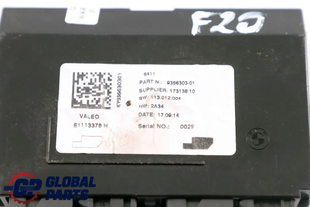 BMW F20 F21 F22 Sensore Unità di Controllo Sistema Aria Condizionata - SKU 9390099 - Numero di parte 9390099