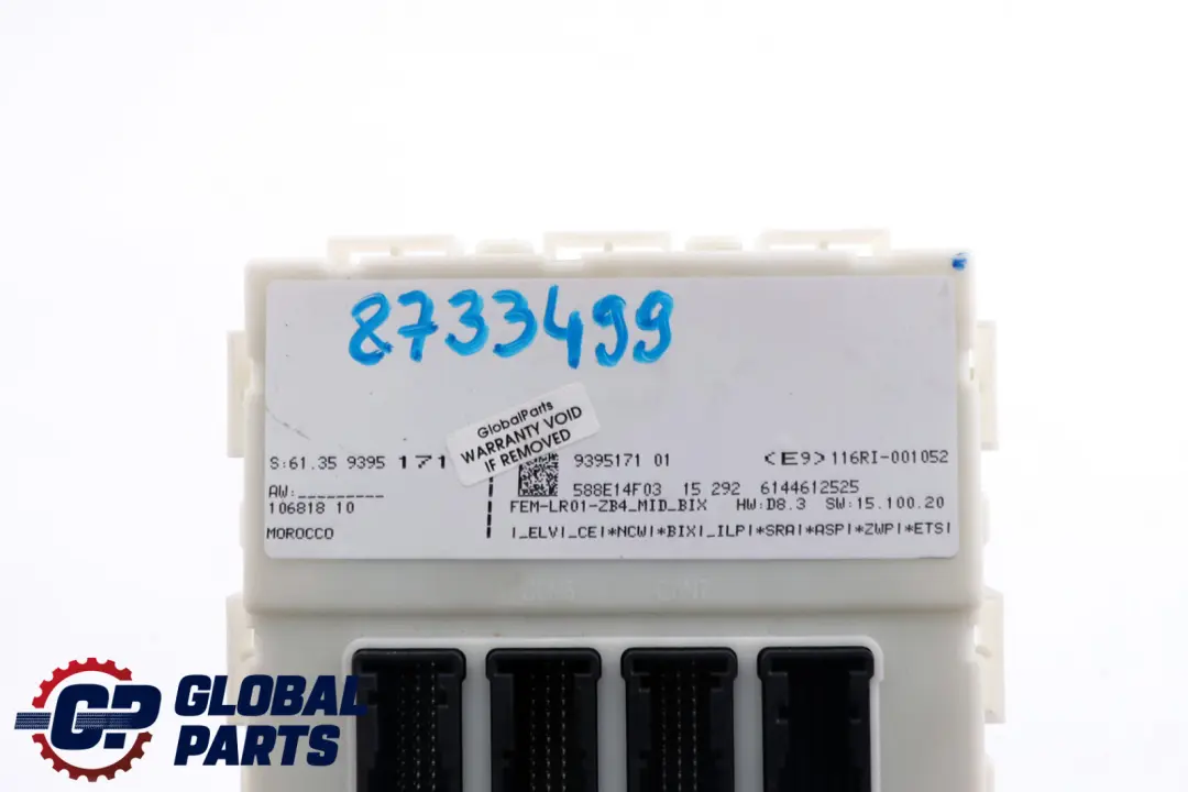 FEM Control Module Unit to BMW F20 F21 F22 F30 F31 F32 F36 with Part number 9395171 BMW F20 F21 F22 F30 F31 F32 F36 FEM Control Module Unit - SKU 9395171 - Part number 9395171