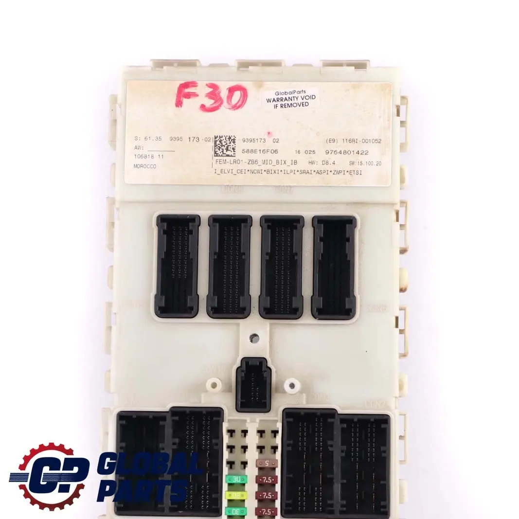 Module Control Unit FEM to BMW 1 2 3 4 Series F20 F21 F22 F30 F31 F32 F36 with Part number 9395173 BMW 1 2 3 4 Series F20 F21 F22 F30 F31 F32 F36 Module Control Unit FEM - SKU 9395173 - Part number 9395173