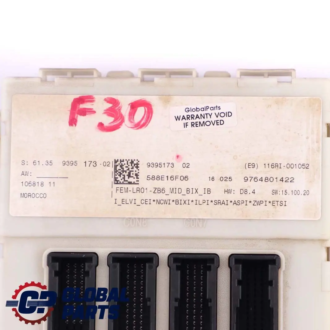 BMW F20 F22 F30 F32 Moduł Sterujący FEM - SKU 9395173 - Numer Części 9395173