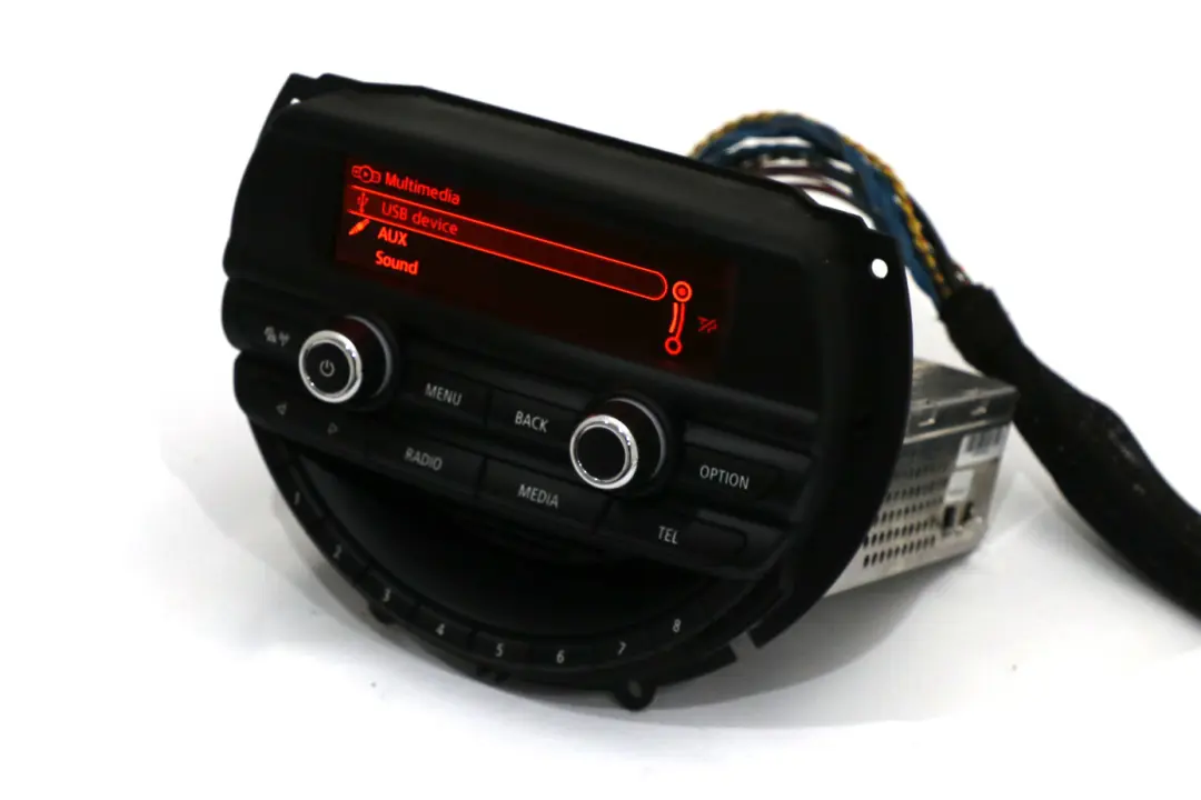 Genuine BMW MINI Cooper One F55 F56 Radio CD Player Head Unit Alpine to with Part number 6841603 Genuine BMW MINI Cooper One F55 F56 Radio CD Player Head Unit Alpine - SKU 9395949 - Part number 6841603