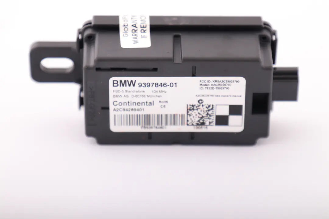 BMW 1 2 3 4 Series F20 F21 F22 F30 F55 F56 Radio Remote Control Receiver 434 MH - SKU 9397846 - Part number 9397846