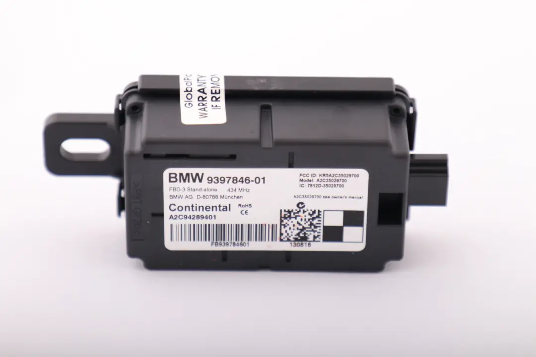 Empfänger Funkfernbedienung 434 MH für BMW 1 2 3 4 er F20 F21 F22 F30 F55 F56 mit Teilenummer 9397846 BMW 1 2 3 4 er F20 F21 F22 F30 F55 F56 Empfänger Funkfernbedienung 434 MH - SKU 9397846 - Teilenummer 9397846