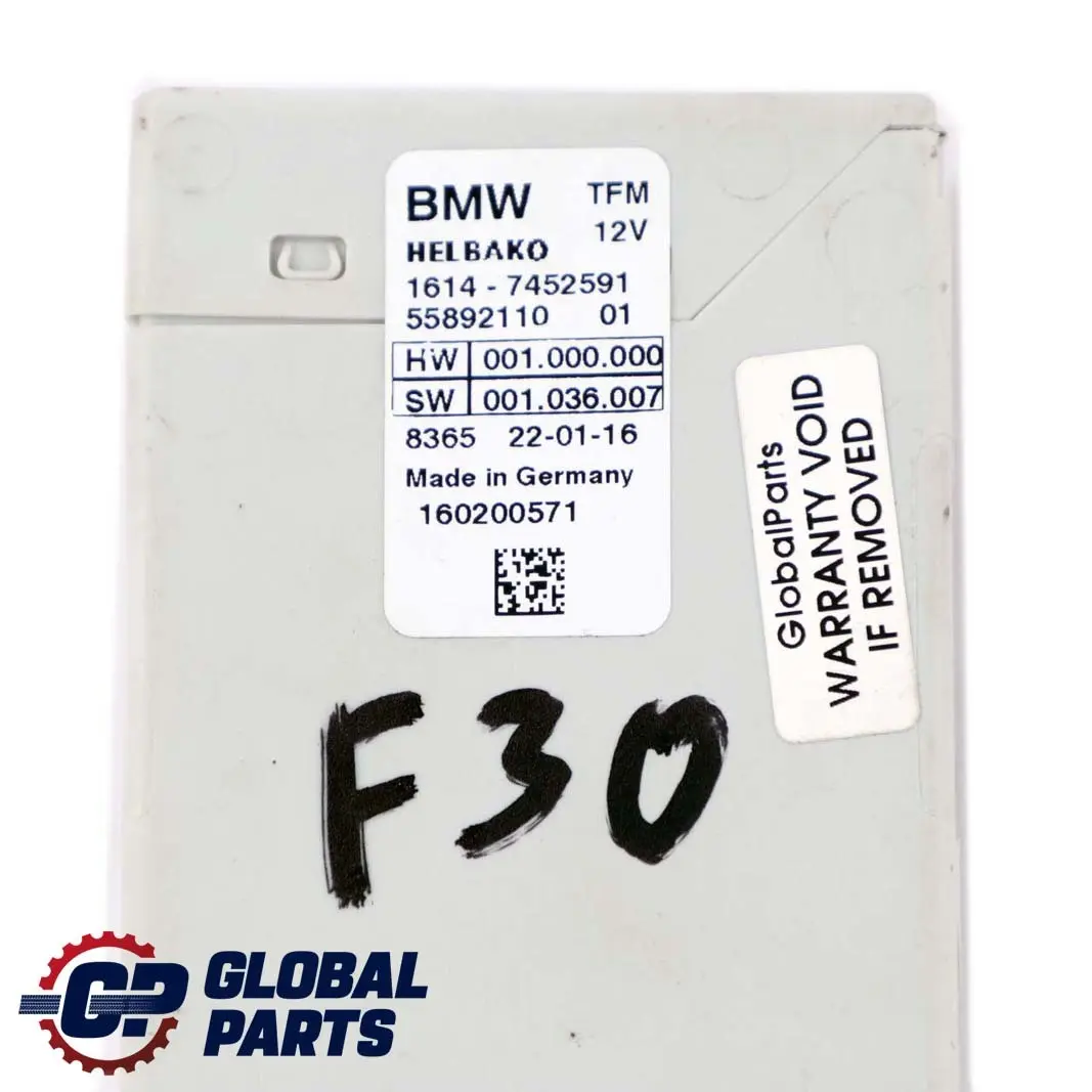 BMW 3 5 7 F30 LCI G20 G30 Kraftstofftank Steuergerät Modul 7452591 - SKU 9425925 - Teilenummer 7439743