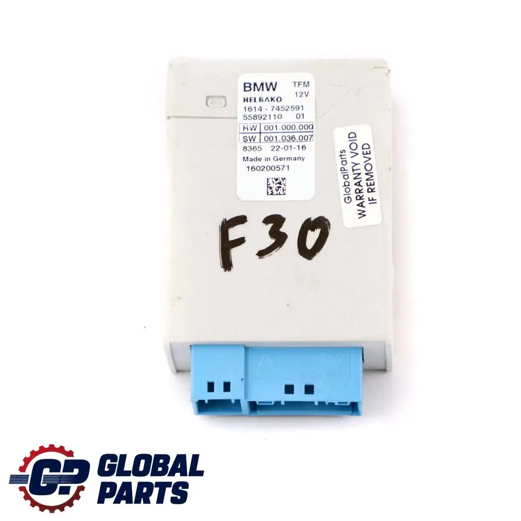 BMW F30 LCI G20 G30 Hybrid Fuel Tank Control Unit Module Unit 7452591