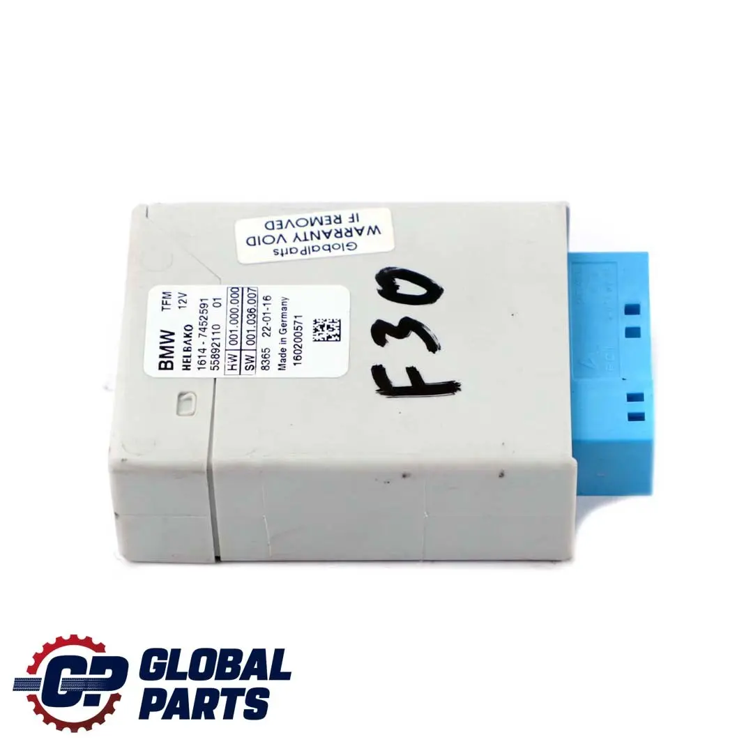 Control Unit Module Unit 7452591 to BMW F30 LCI G20 G30 Hybrid Fuel Tank with Part number 7439743 BMW F30 LCI G20 G30 Hybrid Fuel Tank Control Unit Module Unit 7452591 - SKU 9425925 - Part number 7439743