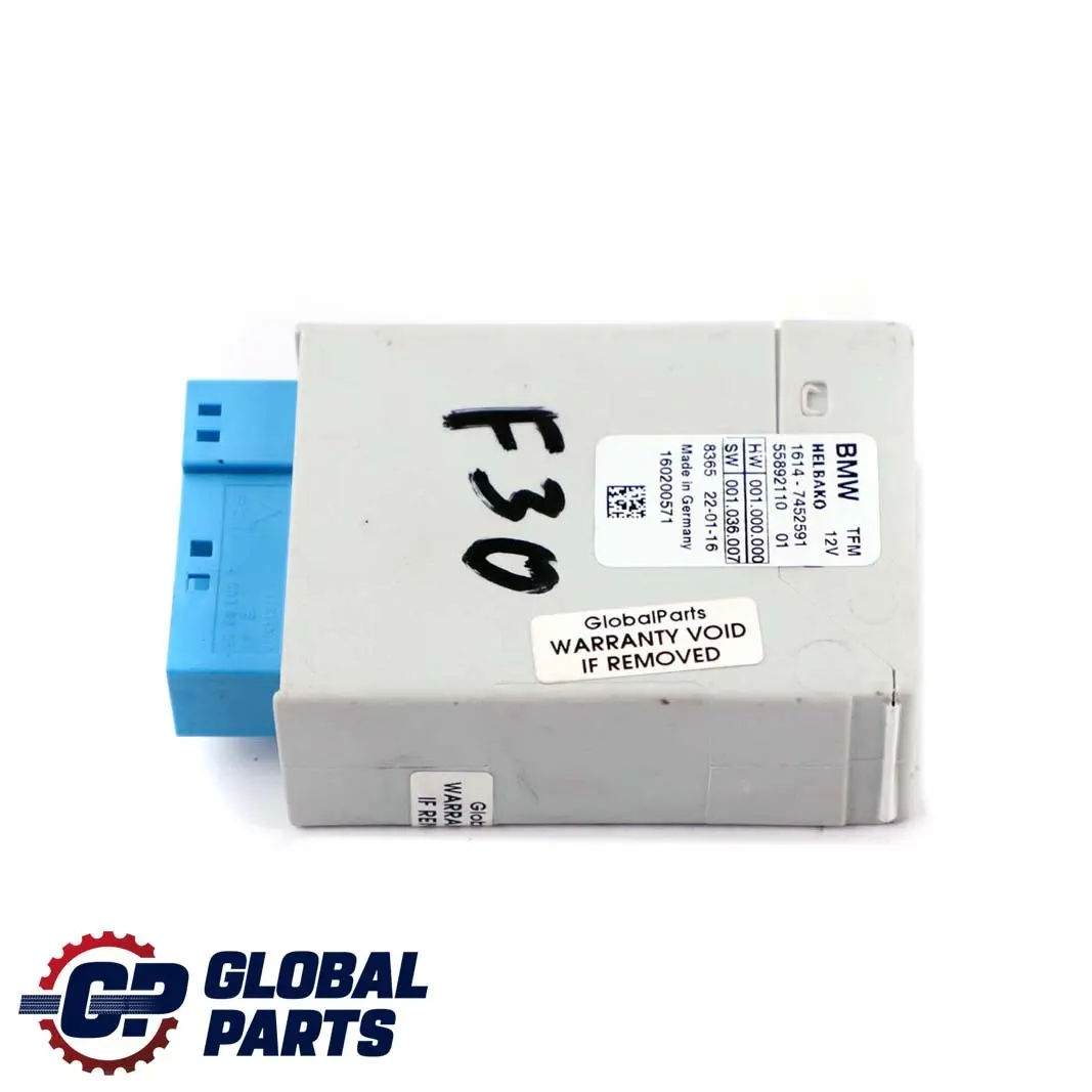 Control Unit Module Unit 7452591 to BMW F30 LCI G20 G30 Hybrid Fuel Tank with Part number 7439743 BMW F30 LCI G20 G30 Hybrid Fuel Tank Control Unit Module Unit 7452591 - SKU 9425925 - Part number 7439743