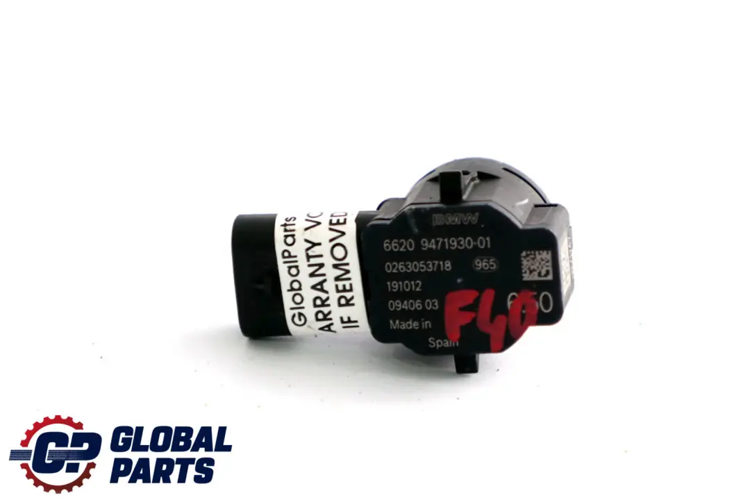 BMW F40 Capteur PDC Stationnement Ultrasonique Noir Module - SKU 9471930 - Numéro de pièce 9471930