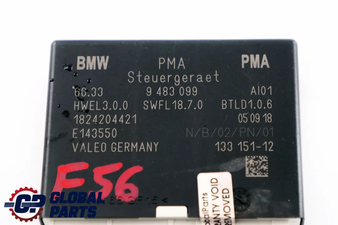 Mini Cooper One F55 F56 F57 Parking Assistant Control Unit Module - SKU 9483099 - Part number 6864898