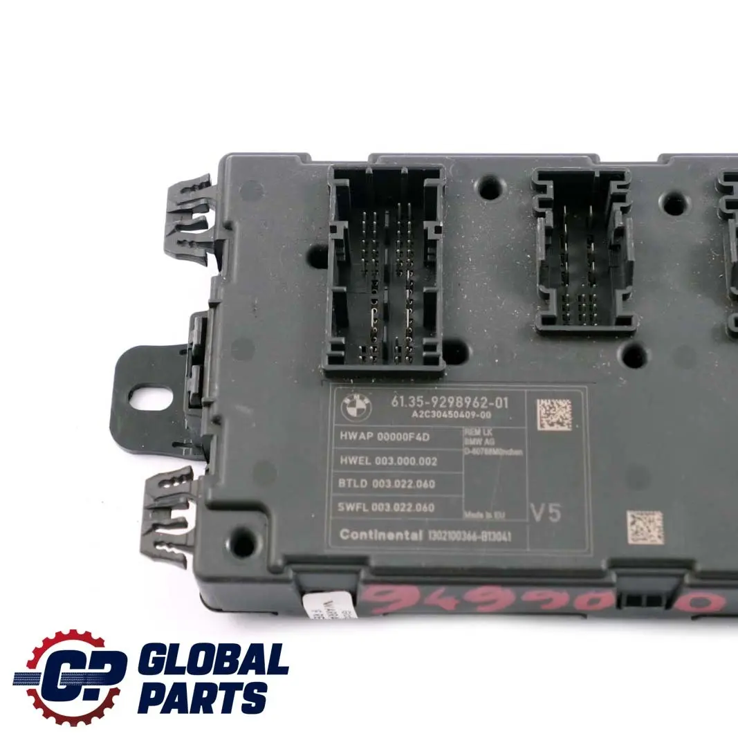 BMW F20 F21 F22 F30 F31 F32 F33 F80 M3 Body Control Unit Module REM V5 - SKU 9499001-1 - Part number 9298962