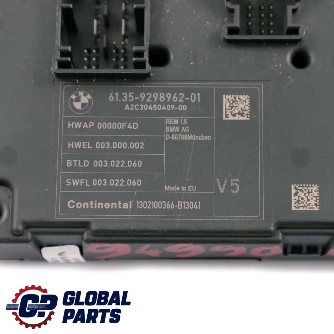 Steuergerät REM V5 für BMW F20 F21 F22 F23 F30 F31 F32 F33 F80 M3 F82 M4 mit Teilenummer 9298962 BMW F20 F21 F22 F23 F30 F31 F32 F33 F80 M3 F82 M4 Steuergerät REM V5 - SKU 9499001-1 - Teilenummer 9298962