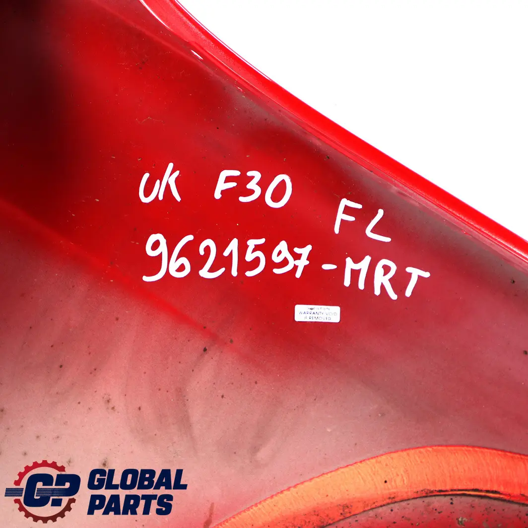 Side Panel Wing Fender Front Left N/S Melbourne Red Metallic A75 to BMW 3 F30 F31 with Part number 9621597 BMW 3 F30 F31 Side Panel Wing Fender Front Left N/S Melbourne Red Metallic A75 - SKU 9621597-MRT - Part number 9621597