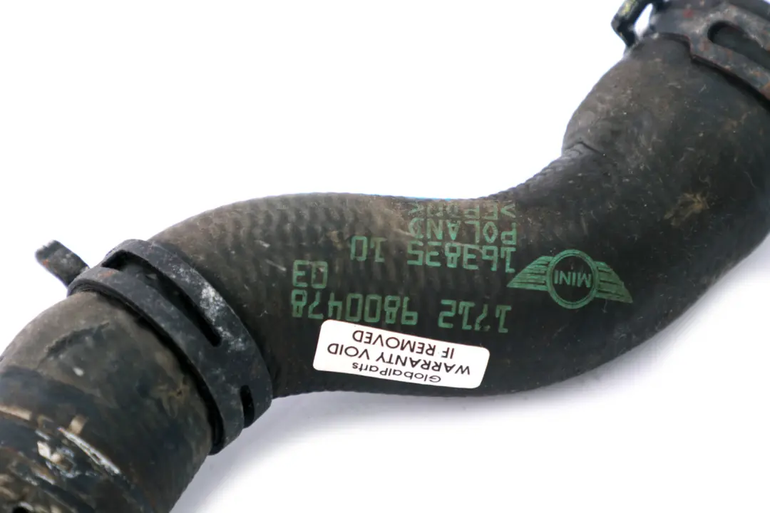 Tubo Radiatore Liquido Raffreddamento per Mini Cooper S R60 Paceman R61 N18 con numero di parte 9800478 Mini Cooper S R60 Paceman R61 N18 Tubo Radiatore Liquido Raffreddamento - SKU 9800478 - Numero di parte 9800478