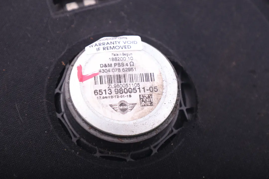 Mini R60 R61 Sistema est?reo Central Bass Subwoofer De suelo Izquierdo - SKU 9800511 - Número de pieza 9800511