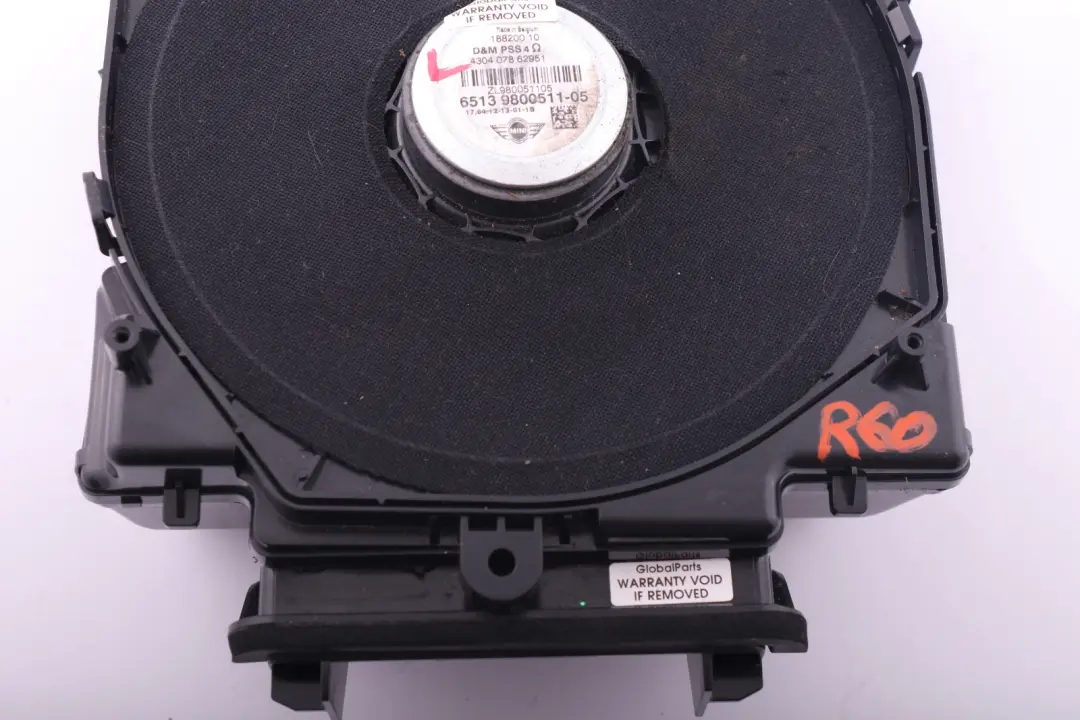Stereo System Central Bass Floor Subwoofer Left N/S to Mini R60 R61 with Part number 9800511 Mini R60 R61 Stereo System Central Bass Floor Subwoofer Left N/S - SKU 9800511 - Part number 9800511