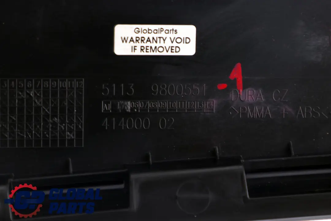Mini Cooper R60 Countryman Cache Colonne B Porte Avant Gauche - SKU 9800551-1 - Numéro de pièce 9800551