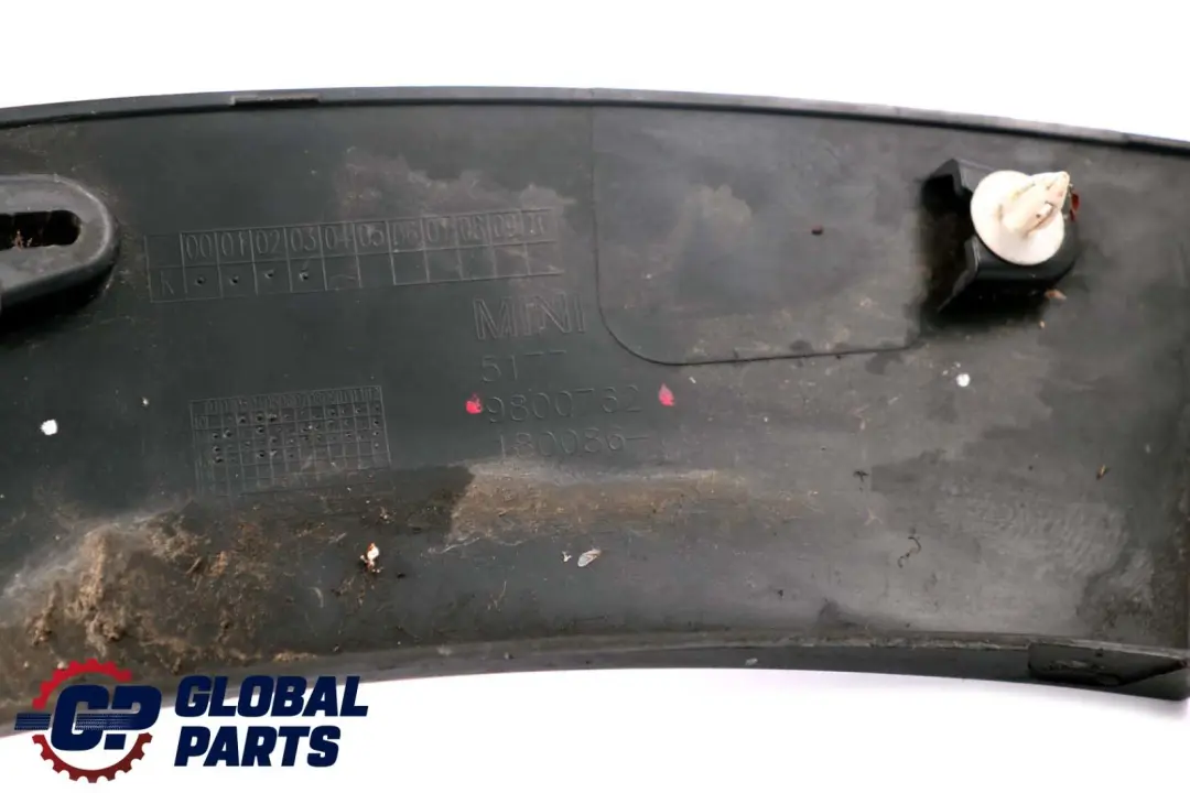 Front Right O/S Wheel Housing Arch Cover to Mini R60 R61 with Part number 9800762 Mini R60 R61 Front Right O/S Wheel Housing Arch Cover - SKU 9800762 - Part number 9800762