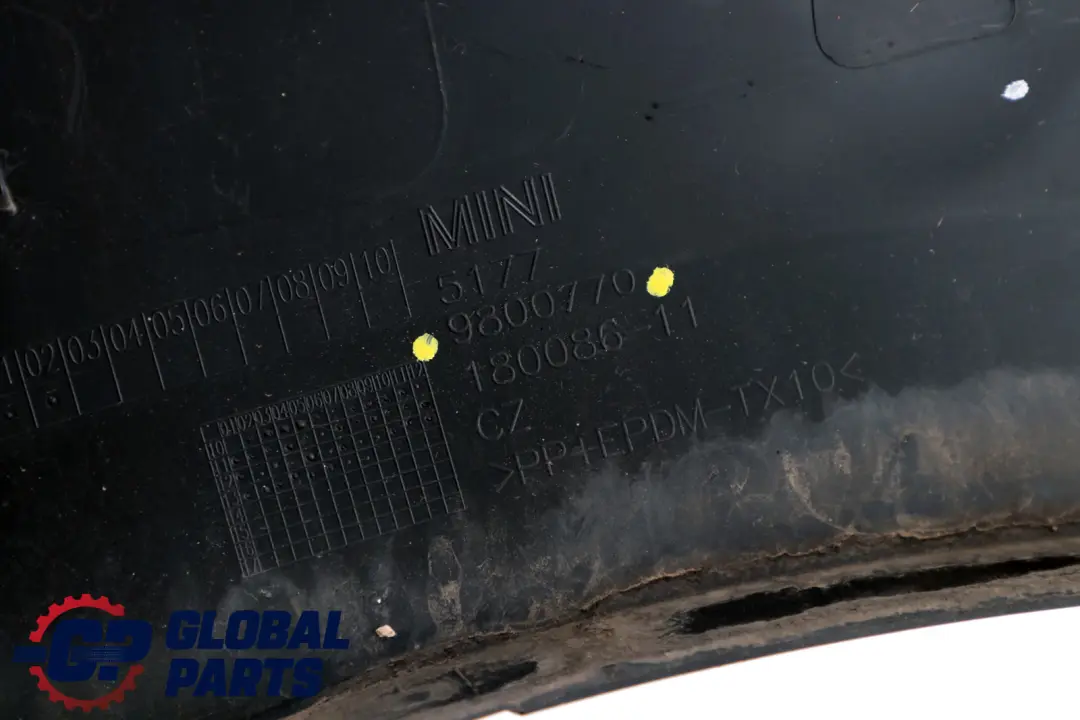 Cubierta Del Paso De Rueda Trasero Derecho para Mini Countryman R60 con número de pieza 9800770 Mini Countryman R60 Cubierta Del Paso De Rueda Trasero Derecho - SKU 9800770 - Número de pieza 9800770