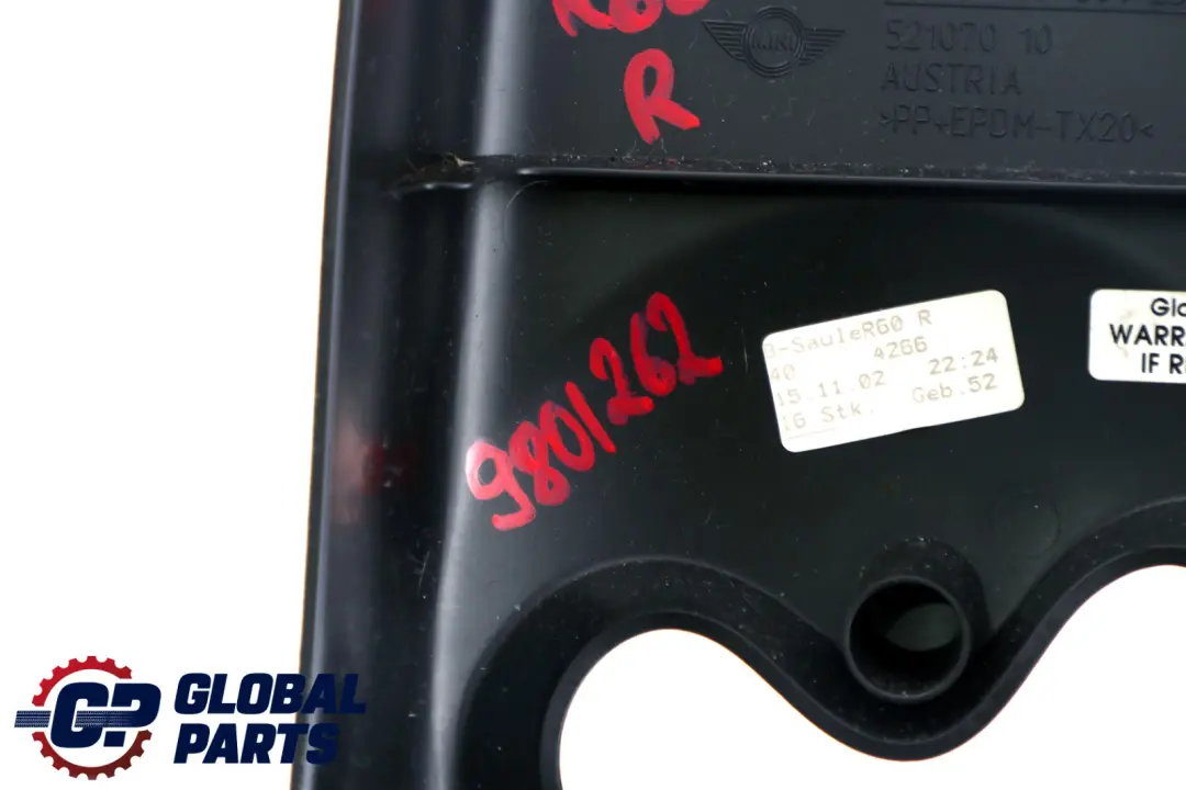  *MINI Countryman R60 Blende B-Säule Abdeckung Oben Rechts Carbon Schwarz 980125 - SKU 9801262 - Teilenummer 9801258