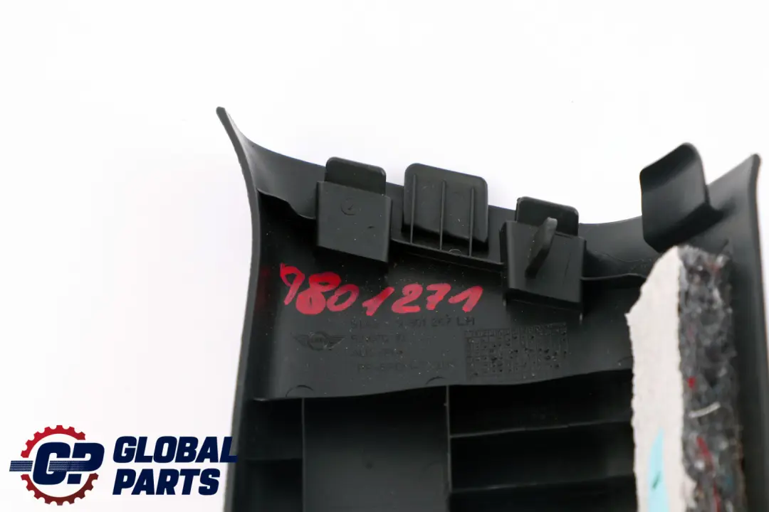 Trim Cover Column C Left N/S Carbon Black 9801267 to BMW MINI Countryman R60 with Part number 9801271 BMW MINI Countryman R60 Trim Cover Column C Left N/S Carbon Black 9801267 - SKU 9801271 - Part number 9801271