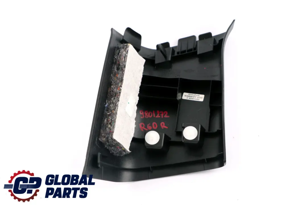 Embellecedor Pilar C Derecha Carbono Negro para Mini Countryman R60 con número de pieza 9801268 Mini Countryman R60 Embellecedor Pilar C Derecha Carbono Negro - SKU 9801272 - Número de pieza 9801268