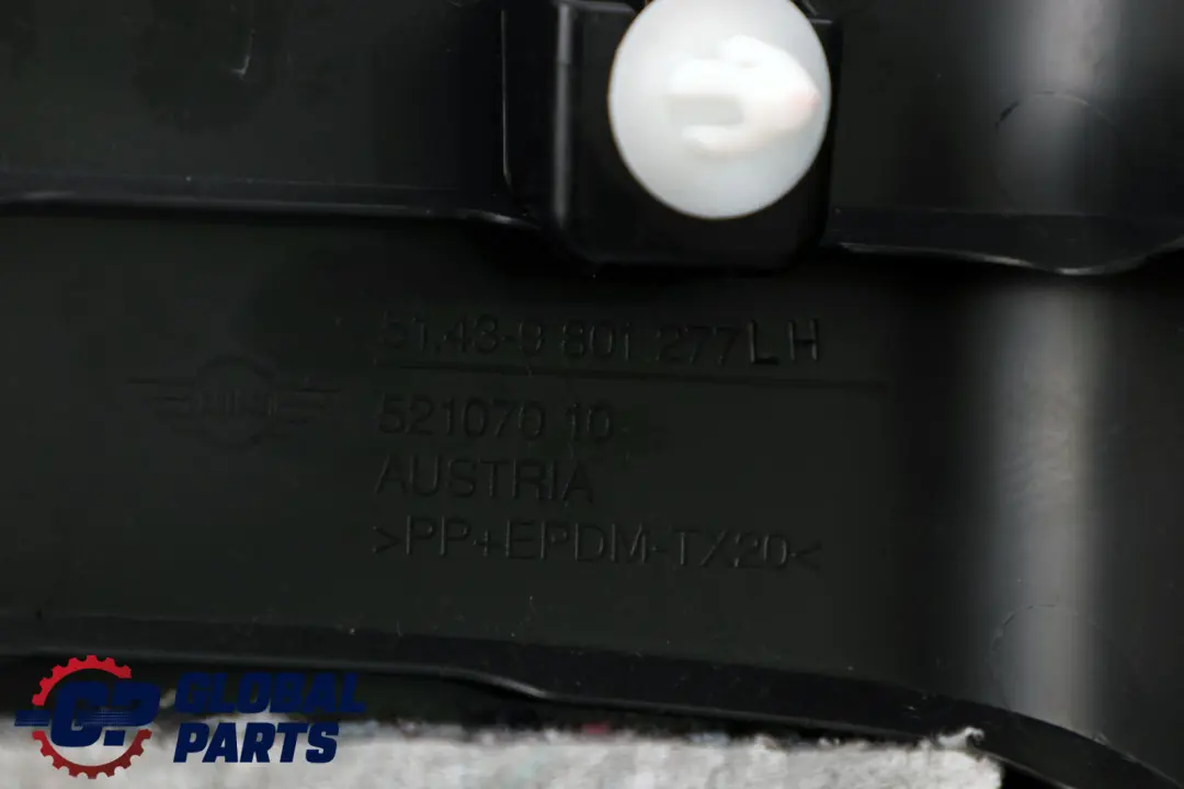 Mini Countryman R60 Blende D-SĂ¤ule Abdeckung Links Carbon Black Schwarz 980127 - SKU 9801281 - Teilenummer 9801281