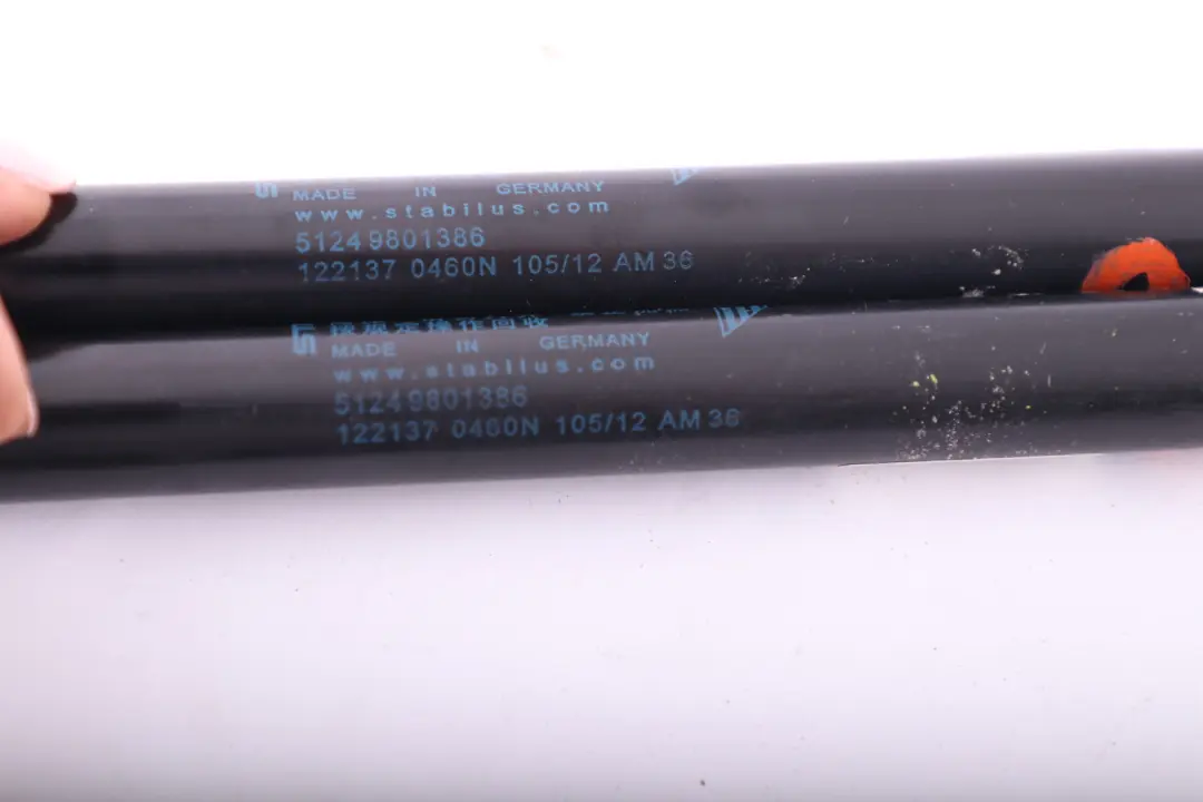 Trunk Lid Gas Pressurized Spring Set to BMW Mini Countryman R60 with Part number 9801386 BMW Mini Countryman R60 Trunk Lid Gas Pressurized Spring Set - SKU 9801386 - Part number 9801386