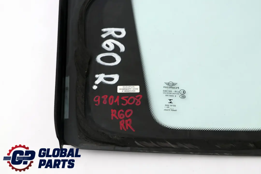Mini Countryman R60 Vetro Fisso Laterale AS2 Posteriore Destro - SKU 9801508 - Numero di parte 9801508