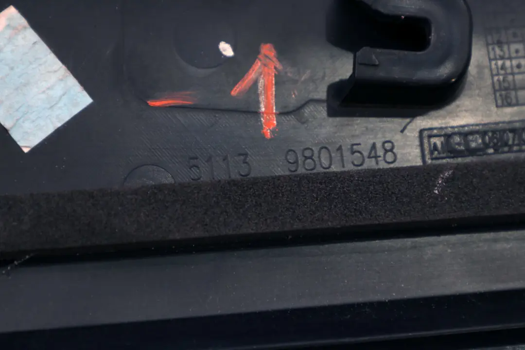 Column D Pillar Trim Cover Right O/S Black to Mini Countryman 1 R60 with Part number 9801548 Mini Countryman 1 R60 Column D Pillar Trim Cover Right O/S Black - SKU 9801548-1 - Part number 9801548