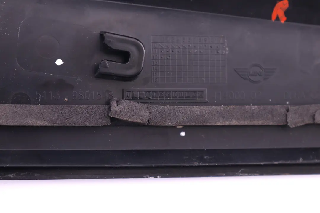 Mini Countryman R60 Säule D Säule Trim Abdeckung Rechts Schwarz - SKU 9801548 - Teilenummer 9801548