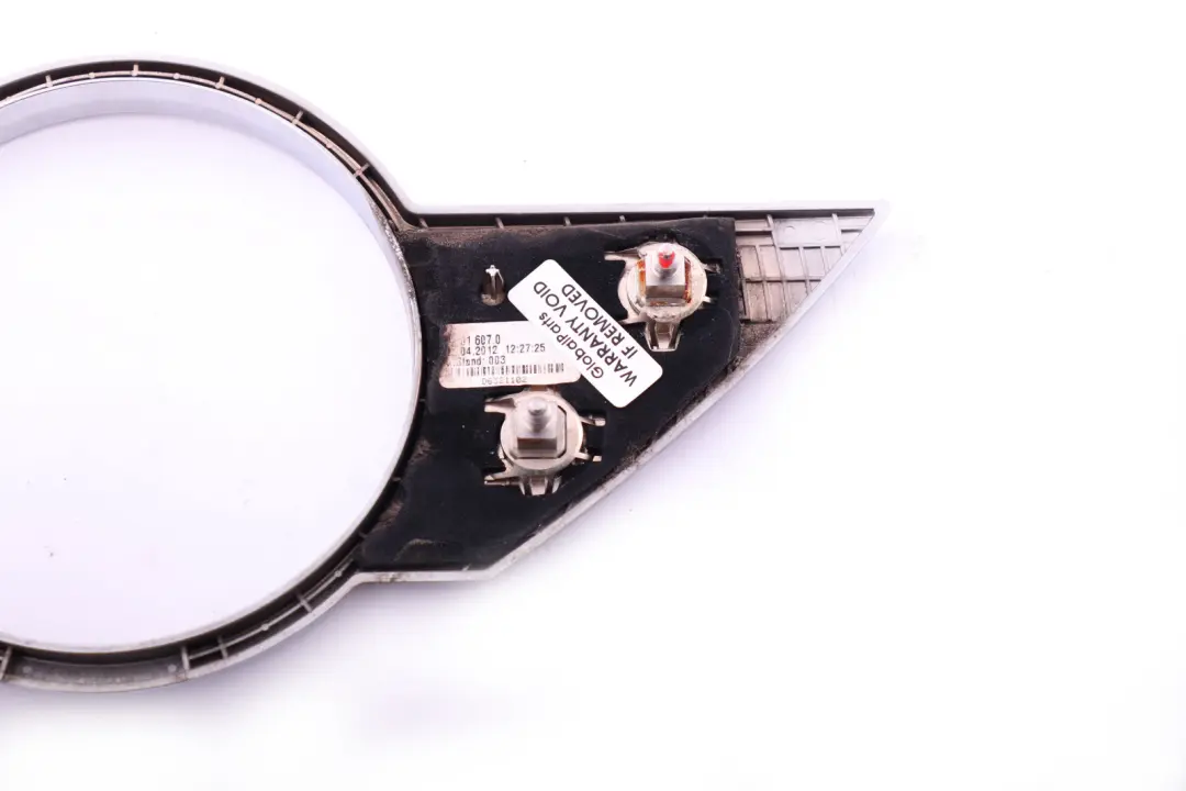 Emblema Embellecedor Tapa Trasera Maletero Cromado para Mini One R60 R61 con número de pieza 9801607 Mini One R60 R61 Emblema Embellecedor Tapa Trasera Maletero Cromado - SKU 9801607 - Número de pieza 9801607