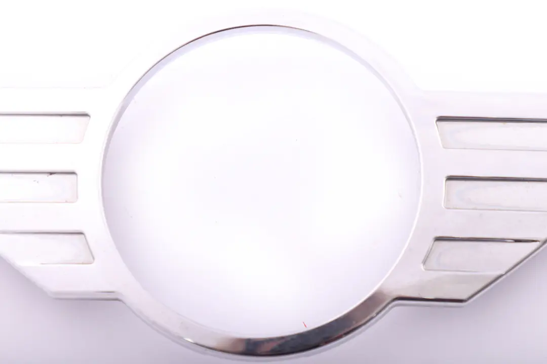 Emblem Badge Rear Trunk Lid Surround Chrome to Mini Cooper One R60 R61 with Part number 9801607 Mini Cooper One R60 R61 Emblem Badge Rear Trunk Lid Surround Chrome - SKU 9801607 - Part number 9801607