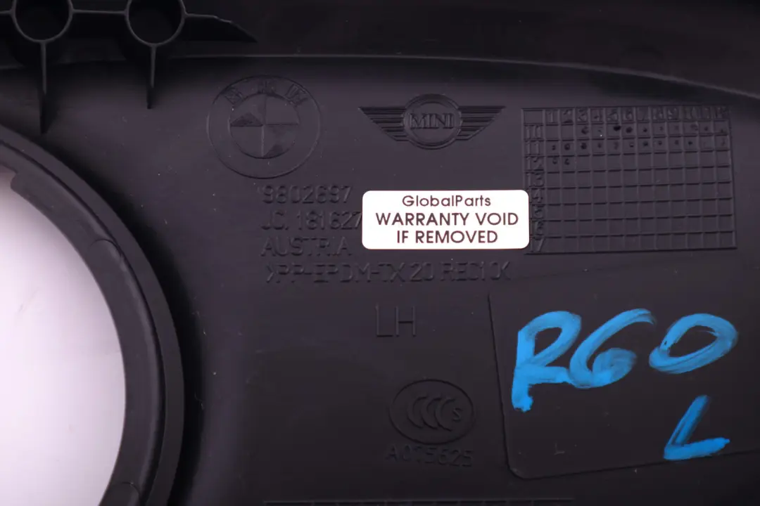 MINI Countryman R60 Vordersitz Außen Links Verkleidung - SKU 9802697 - Teilenummer 9802697