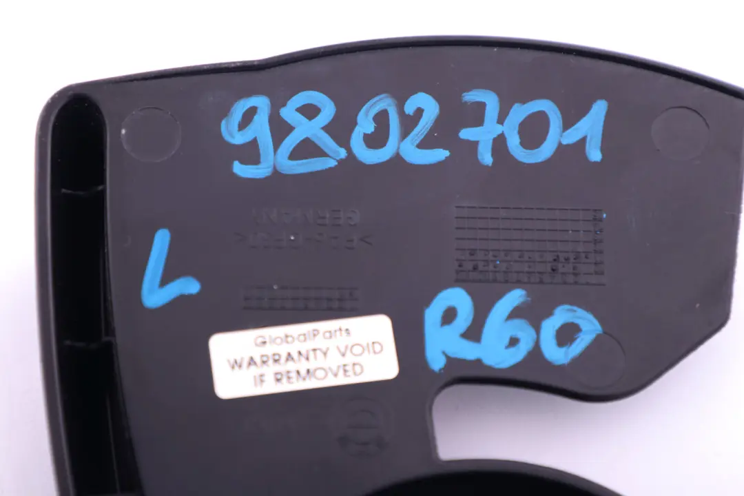 Asidero Asiento Delantero Exterior Izquierdo N/S para Mini Countryman R60 con número de pieza 9802701 Mini Countryman R60 Asidero Asiento Delantero Exterior Izquierdo N/S - SKU 9802701 - Número de pieza 9802701