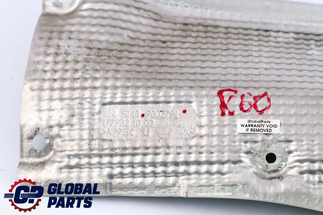 Aislamiento t?rmico Tapa superior para Mini Countryman R60 Paceman R61 con número de pieza 9802791 Mini Countryman R60 Paceman R61 Aislamiento t?rmico Tapa superior - SKU 9802791 - Número de pieza 9802791