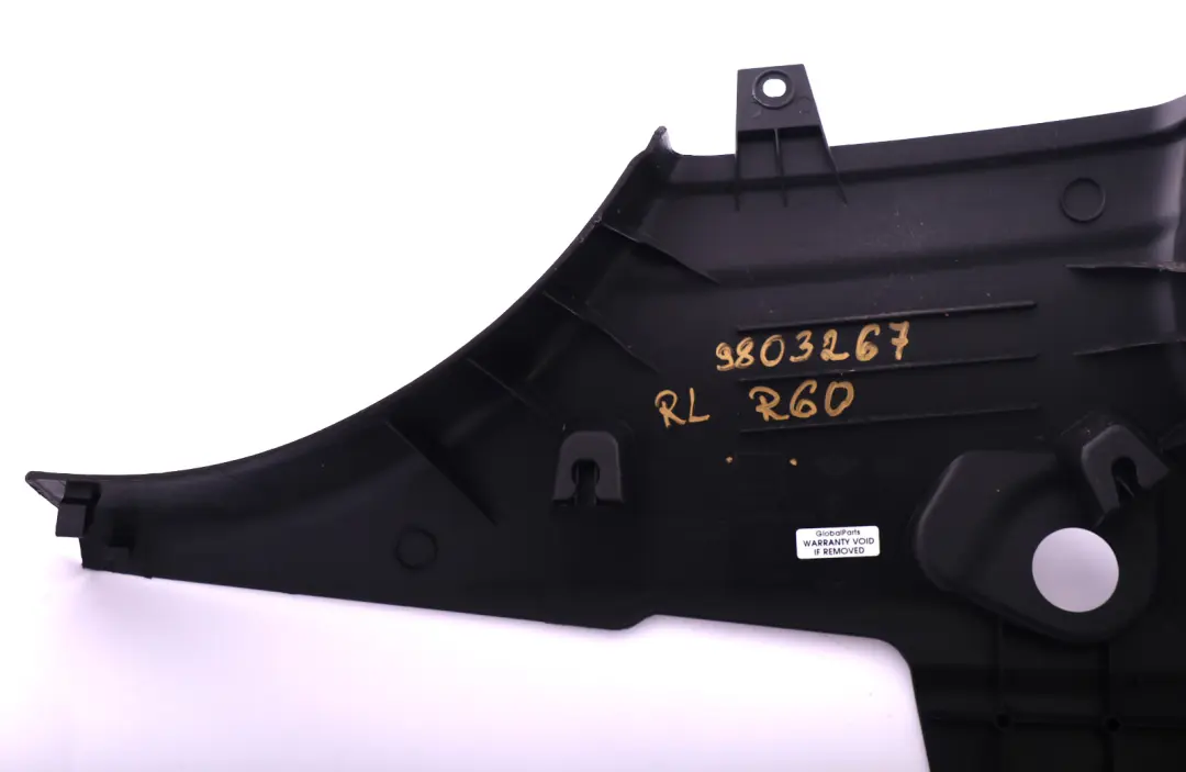 Sottoporta Copertura Posteriore SX Nero Carbonio 9801273 per Mini Countryman R60 con numero di parte 9803267 Mini Countryman R60 Sottoporta Copertura Posteriore SX Nero Carbonio 9801273 - SKU 9803267 - Numero di parte 9803267