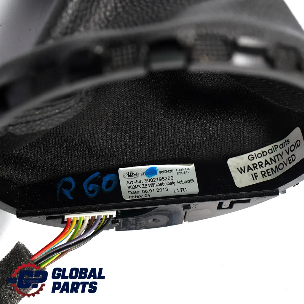 Wählhebelabdeckung Kunstleder für Mini Countryman R60 Paceman R61 mit Teilenummer 9803426 Mini Countryman R60 Paceman R61 Wählhebelabdeckung Kunstleder - SKU 9803426 - Teilenummer 9803426