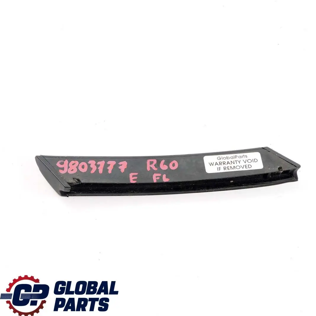 Front Side Panel Moulding Left N/S Chrome to Mini Cooper R60 R61 with Part number 9803777 Mini Cooper R60 R61 Front Side Panel Moulding Left N/S Chrome - SKU 9803777 - Part number 9803777