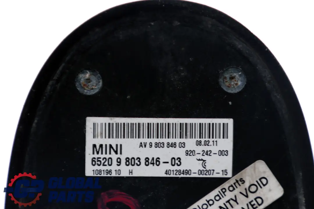 Mini Cooper Countryman R58 R60 R61 Antenna Tetto - SKU 9803846 - Numero di parte 9803846
