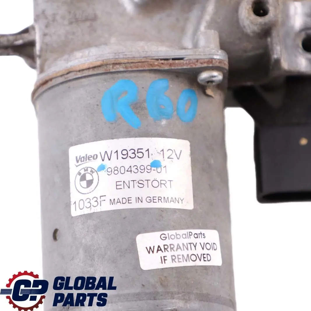 Windscreen Wiper Motor to Mini Cooper R60 R61 with Part number 9804399 Mini Cooper R60 R61 Windscreen Wiper Motor - SKU rhd-9804399 - Part number 9804399