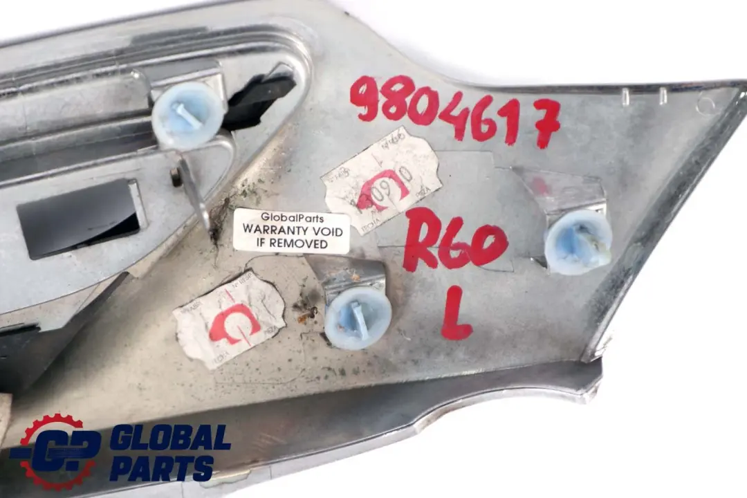 Garniture latérale clignotant gauche chromé 9803127 pour Mini Cooper S R60 R61 à propos du numéro de pièce 9804617 Mini Cooper S R60 R61 Garniture latérale clignotant gauche chromé 9803127 - SKU 9804617 - Numéro de pièce 9804617