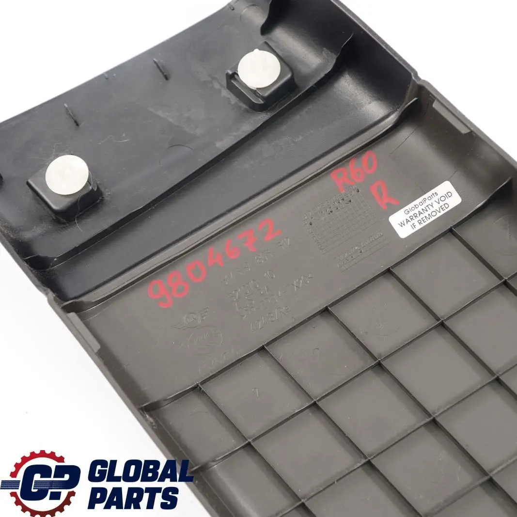 Tapa Columna B Inferior Derecha Tabaco Oscuro 9803312 para Mini Countryman R60 con número de pieza 9804680 Mini Countryman R60 Tapa Columna B Inferior Derecha Tabaco Oscuro 9803312 - SKU 9804672 - Número de pieza 9804680