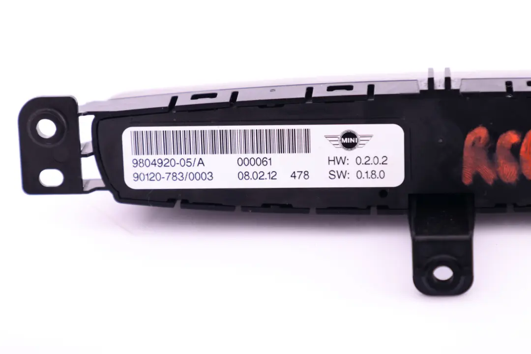 Unidad De Interruptores Consola Central para Mini Countryman R60 con número de pieza 9804920 Mini Countryman R60 Unidad De Interruptores Consola Central - SKU 9804920 - Número de pieza 9804920