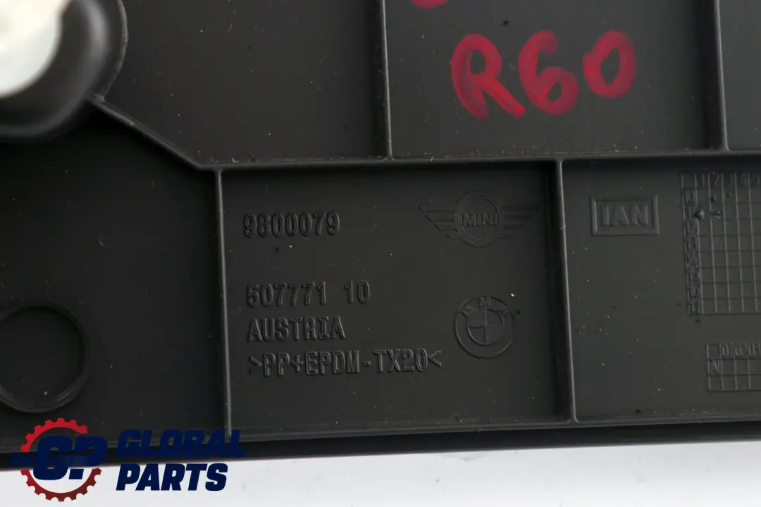 Lateral Trim Panel Bottom Kick Front Left N/S DARK TOBACCO to BMW Mini R60 R61 with Part number 9804947 BMW Mini R60 R61 Lateral Trim Panel Bottom Kick Front Left N/S DARK TOBACCO - SKU 9804947 - Part number 9804947